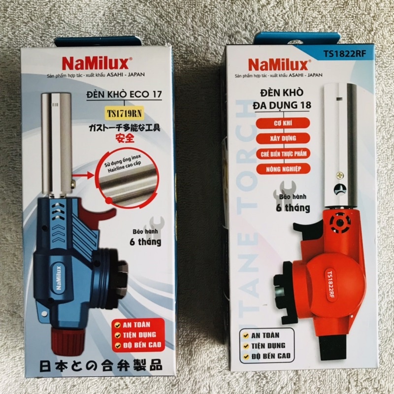 Đầu Khò Gas NaMiLux - Sử Dụng Cho Bình Gas Mini - Đèn Khò Ga TS1719RN, TS1822RF