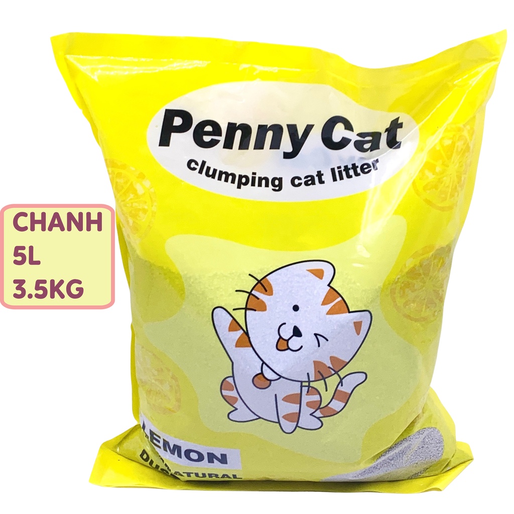 Cát vệ sinh cho mèo siêu thấm hút vón cục khử mùi Penny Cat