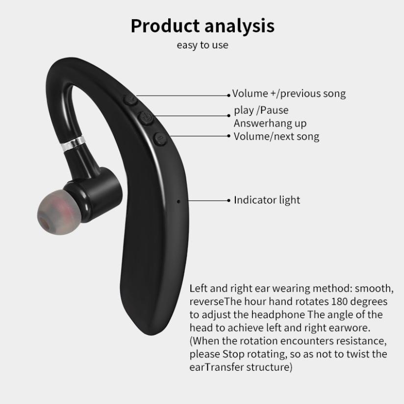 Tai nghe ZEEJUL Bluetooth S109 một bên tai có micro thiết kế thể thao năng động