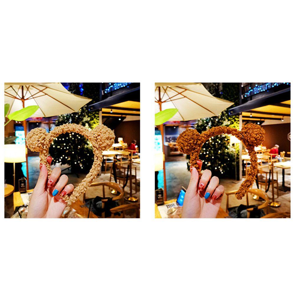 Băng Đô Cài Tóc Hình Tai Gấu Thời Trang Cho Rửa Mặt