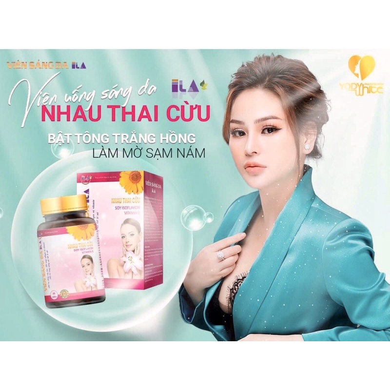 Viên uống sáng da Ila nhau thai cừu