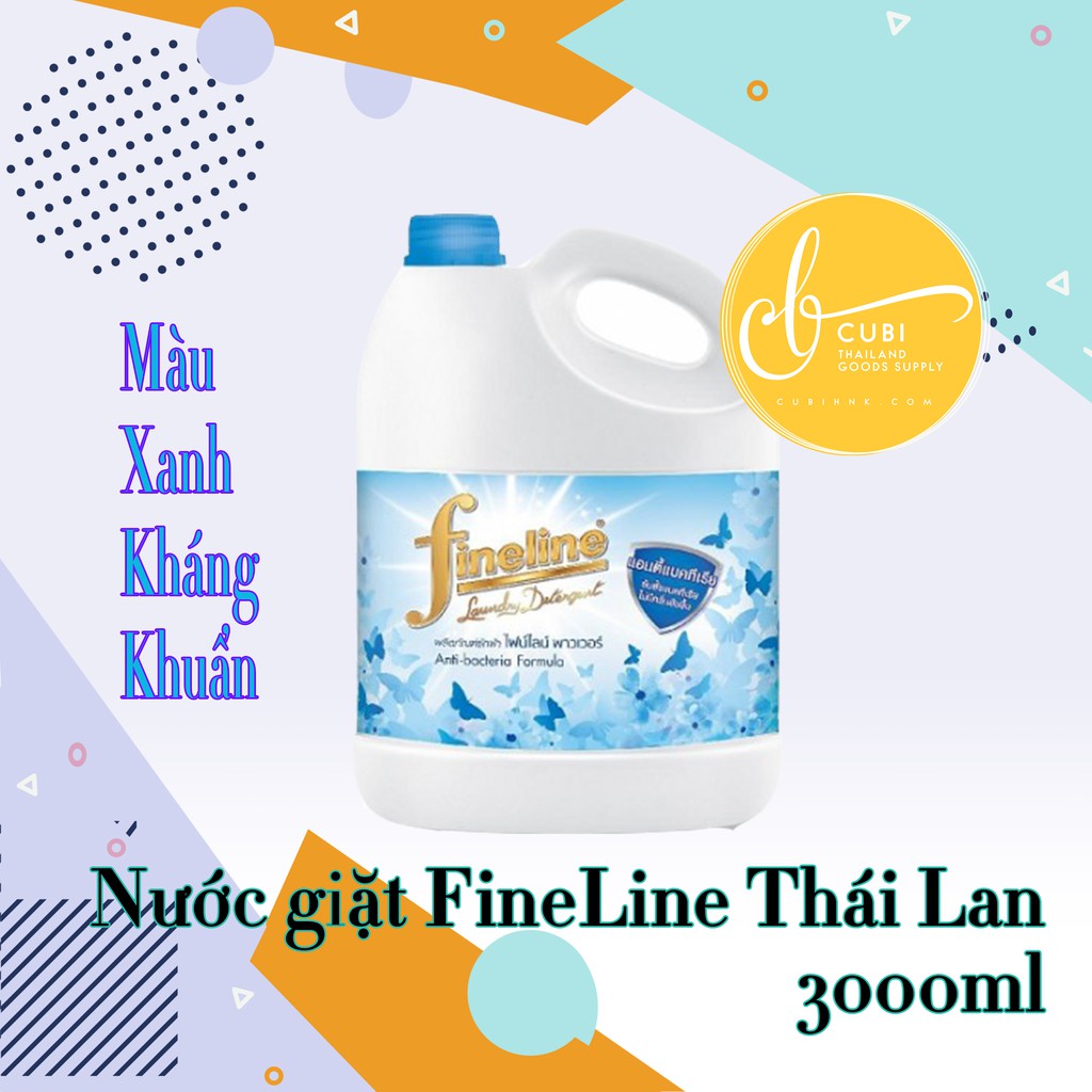 Nước Giặt Fineline Mẫu Mới Thái Lan 3000ML - Màu Xanh Biển