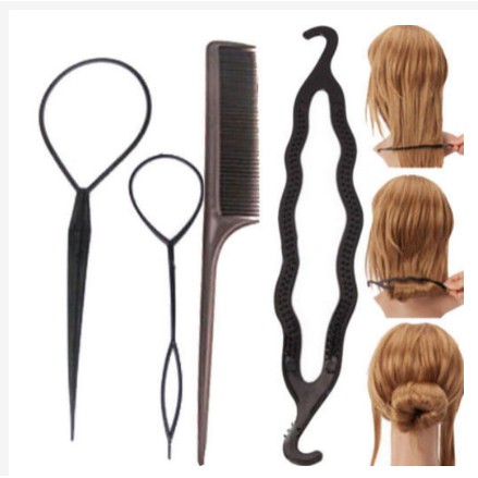 Bộ 4 dụng cụ búi tóc - tạo kiểu tóc đa năng