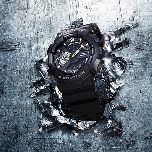 Đồng Hồ Casio Nam Dây Nhựa GSHOCK GA-110-1BDR Chính Hãng
