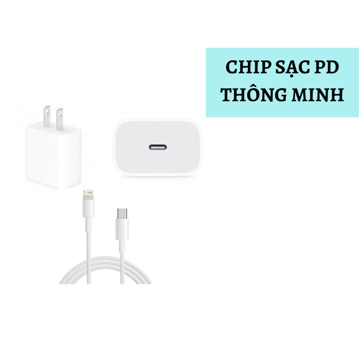 Bộ Sạc Nhanh Iphone 20W[CHÍNH HÃNG]⚡️Nhanh Gấp 3 Lần ✔Dùng Cho 11/11 Pro/11 Pro Max/7/7 Plus /8 /8 Plus/ X /Xs/Xs Max