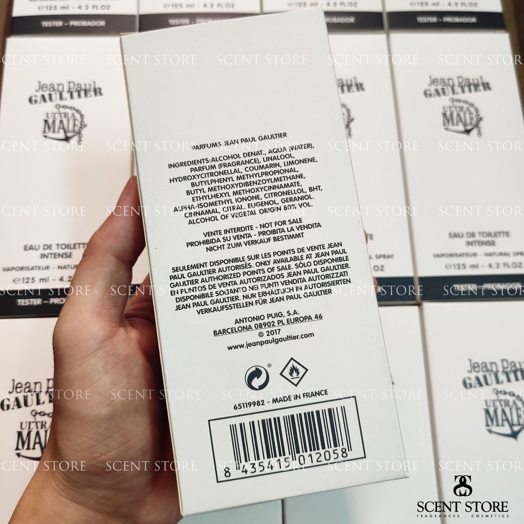 [Mã COSSALE27 giảm 80K đơn 1000K] Scentstorevn - Nước hoa JPG Ultra Male Fullseal - Tester [125ml] | BigBuy360 - bigbuy360.vn