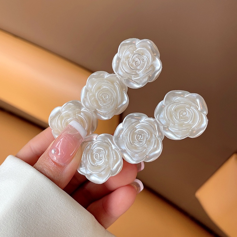 Kẹp tóc càng cua và mái hoa hồng phong cách cổ điển sang trọng cho nữ K08