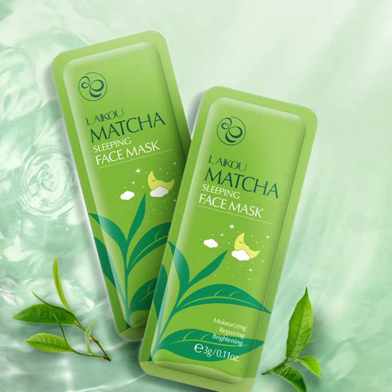 Gói mặt nạ ngủ Matcha dưỡng ẩm tiện lợi du lịch