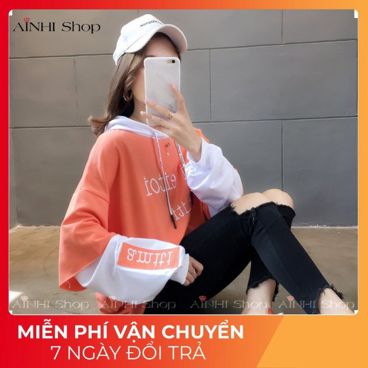 Áo Hoodie Nữ ❤️Freeship❤️ Áo Khoác Hoodie (In Chữ SMITI Siêu Đẹp Cá Tính) Vải Nỉ Nhiều Màu Cute