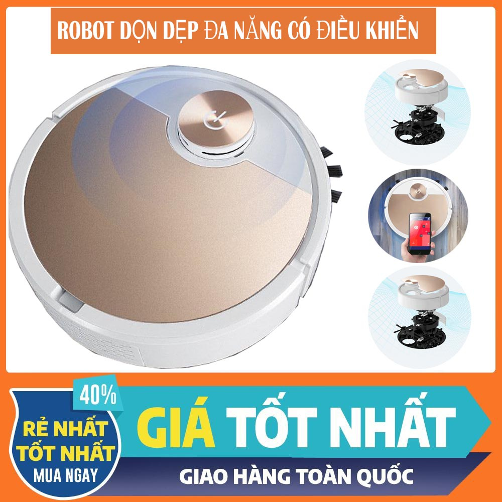 (GIÁ CỰC SỐC) Robot Hút Bụi, Robot Hút Bụi Lau Nhà, Robot Thông Minh, công suất cực lớn/ Bảo Hành Dài Hạn/ Mua Ngay!