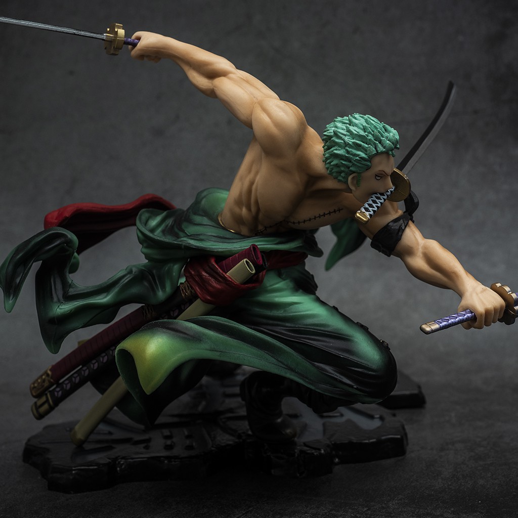 Mô hình One Piece Roronoa Zoro 3000 Thế Giới POP cao 20cm, Nặng 750G - Mô Hình trang trí One Piece Figure