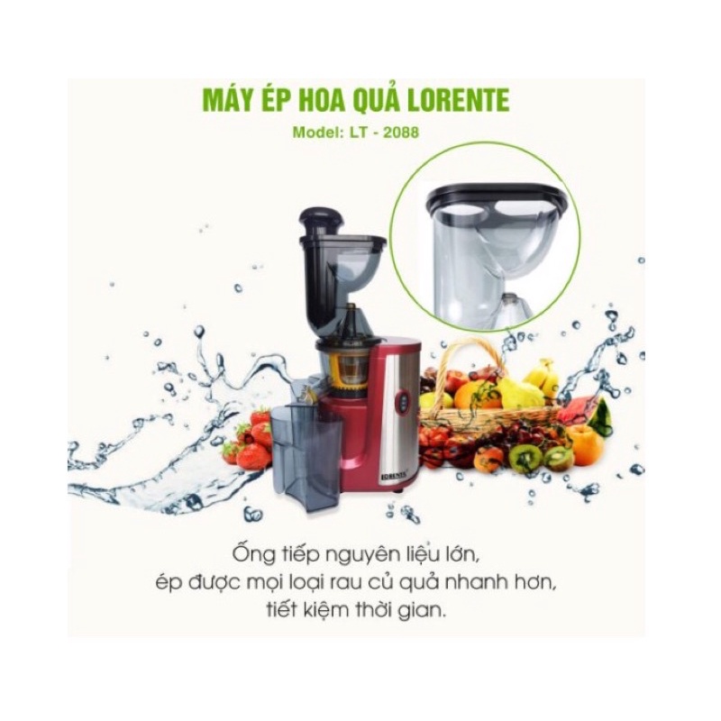 CHÍNH HÃNG-MÁY ÉP CHẬM LORENTE LT200-CÓ BẢO HÀNH