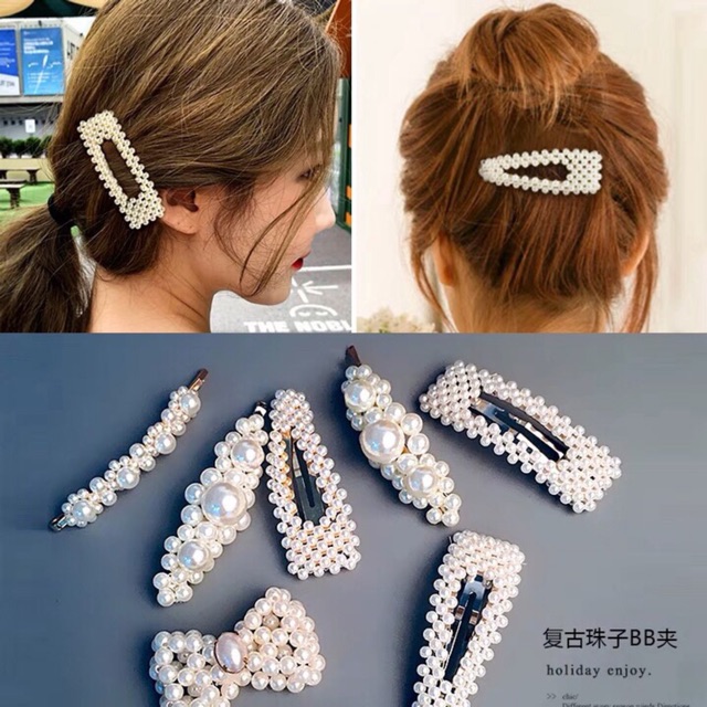 Kẹp tóc Hàn Quốc, kẹp tóc đính đá nữ đẹp sang chành thời trang P05 - VHT SHOP