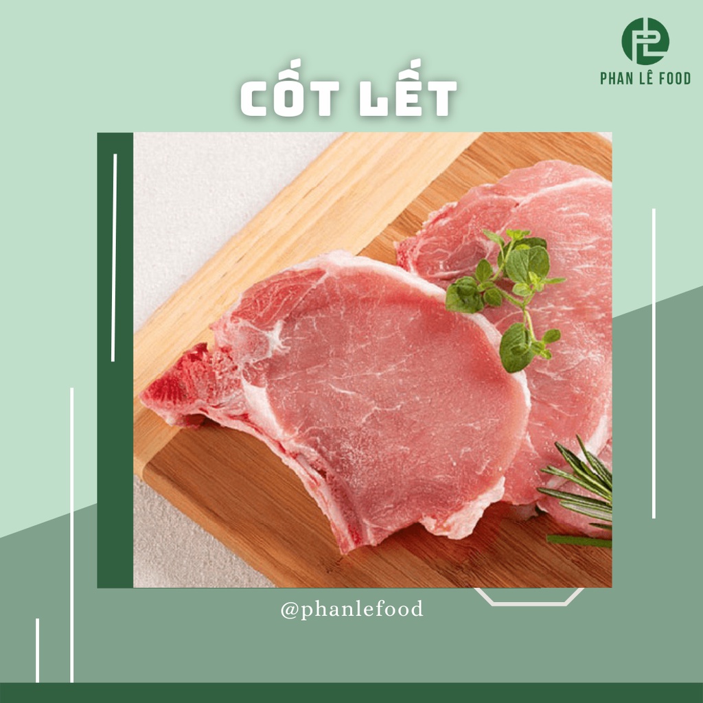 Sườn cốt lết heo (500gr) Nhập Khẩu - Thịt tươi mềm trong ngày