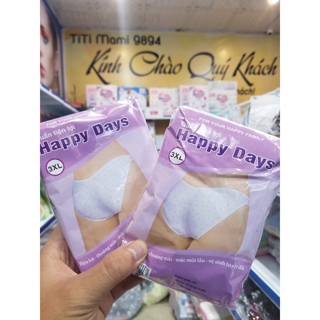 Túi 5 Quần Lót Giấy Cotton Dùng 1 Lần| Đáy Quần 2 Lớp  Du Lịch| Mẹ Bầu Chuẩn Bị Sinh Sinh Viên Học Quân Sự