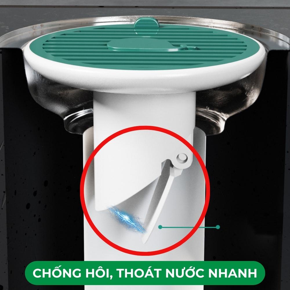 Chặn cống nhựa ABS chặn mùi hôi cống,bộ nắp phễu thoát sàn chống trào ngược, ngăn côn trùng