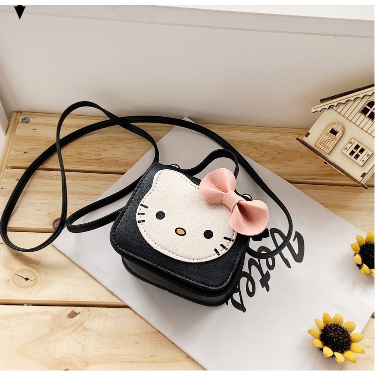 Túi xách đeo chéo Hello Kitty dễ thương phong cách Hàn Quốc