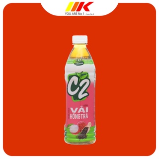 Thùng 24 chai c2 trà đen hương vải 455ml/chai