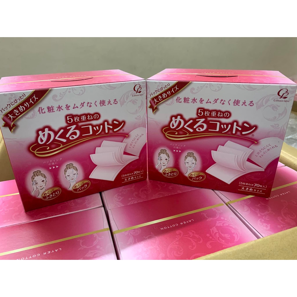 Bông tẩy trang tách lớp cotton labo