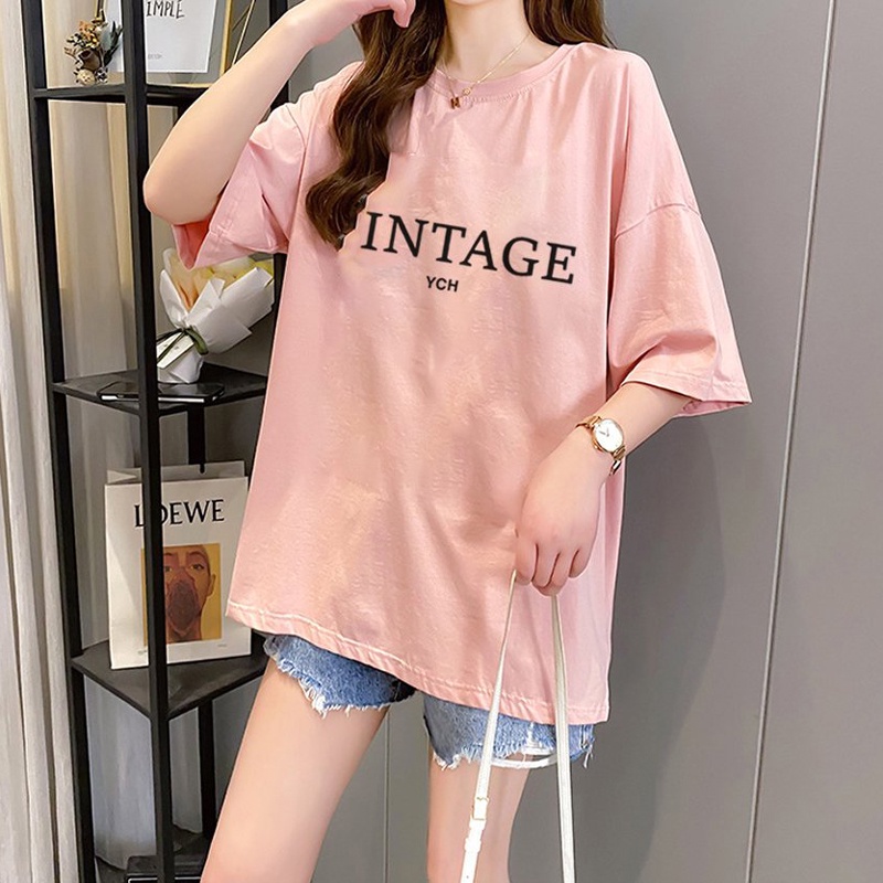 Áo Thun Nữ Unisex Tay Lỡ In Chữ VINTAGE YCH DLX