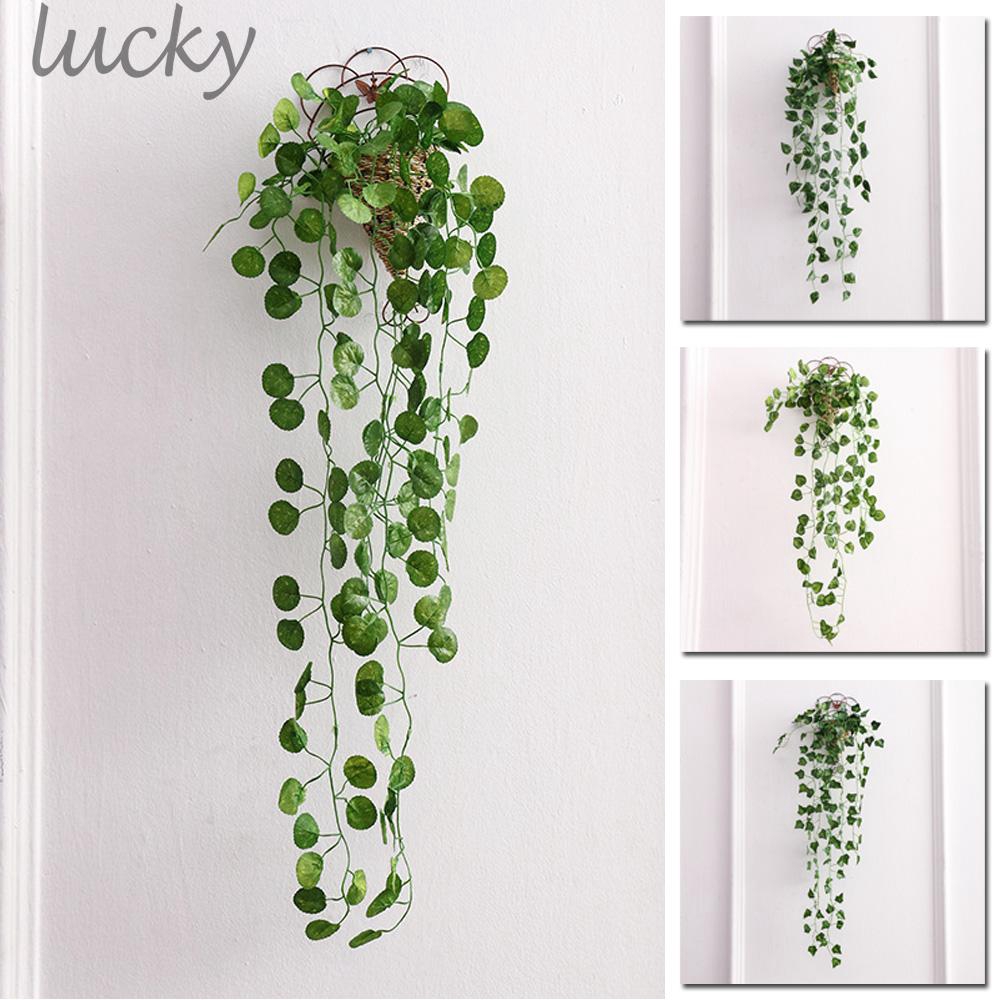 Cây nhựa giả 9 cành 90cm treo tường trang trí