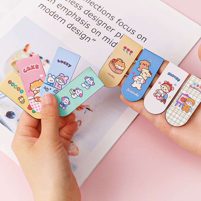 Bookmark Nam Châm, Kẹp Đánh Dấu Sách Hoạt Hình Cute Dễ Thương,Phụ Kiện Trang Trí Sách, Sổ - BEYOU