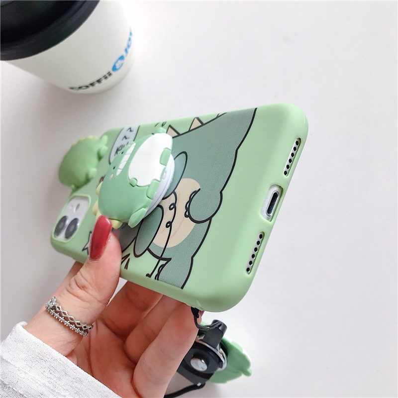 Ốp lưng dẻo họa tiết khủng long dễ thương cho OPPO A5 A9 A31 2020 A8 F11 F9 A7 A5S A12 A12e A3S A37 NEO 9