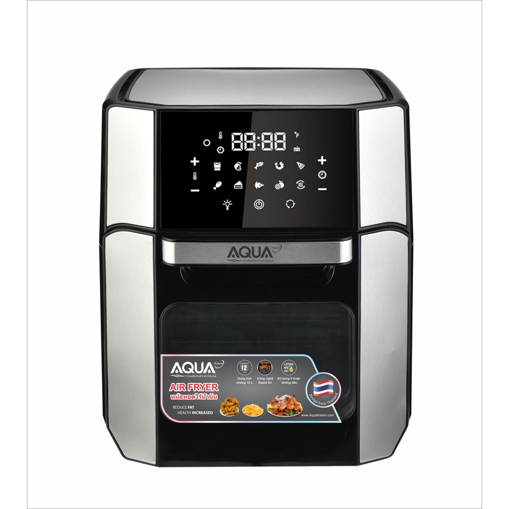 Nồi chiên không dầu Aqua HQ-779 dung tích 12 Lít, tích hợp xoay tản nhiệt 360 độ