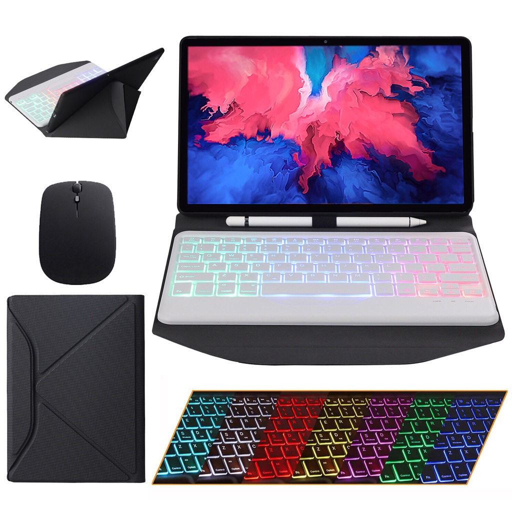 Bao Da Máy Tính Bảng Có Bàn Phím Và Đèn Nền Cho Lenovo Tab M10 Plus 2022 P11 2020 P11 Plus 2021 Tab P11 Pro 2020 Ipad Pro 11.5 2021 Tab P11 2020 Tab M10 Plus