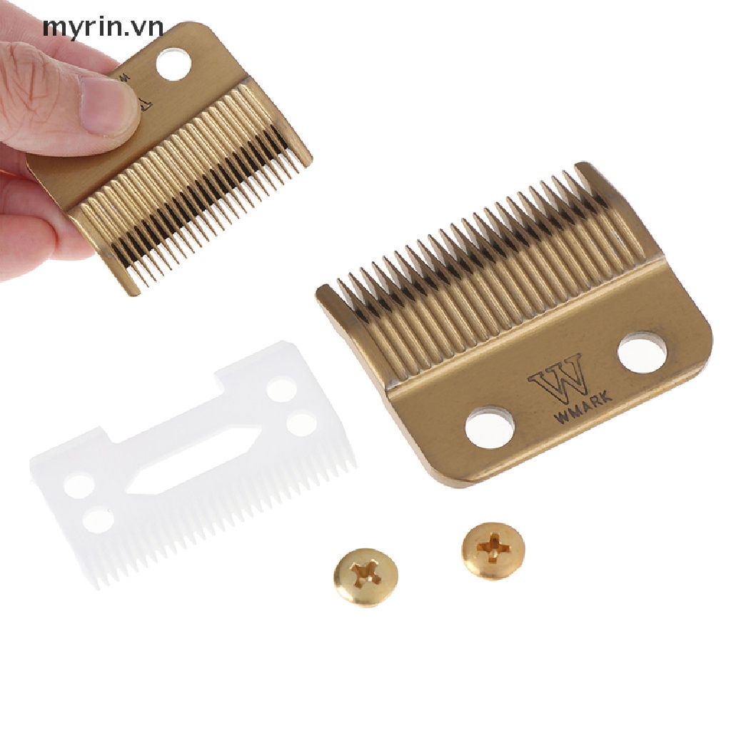 1 Bộ Tông Đơ Cắt Tóc Không Dây Lưỡi Dao Gốm Màu Vàng