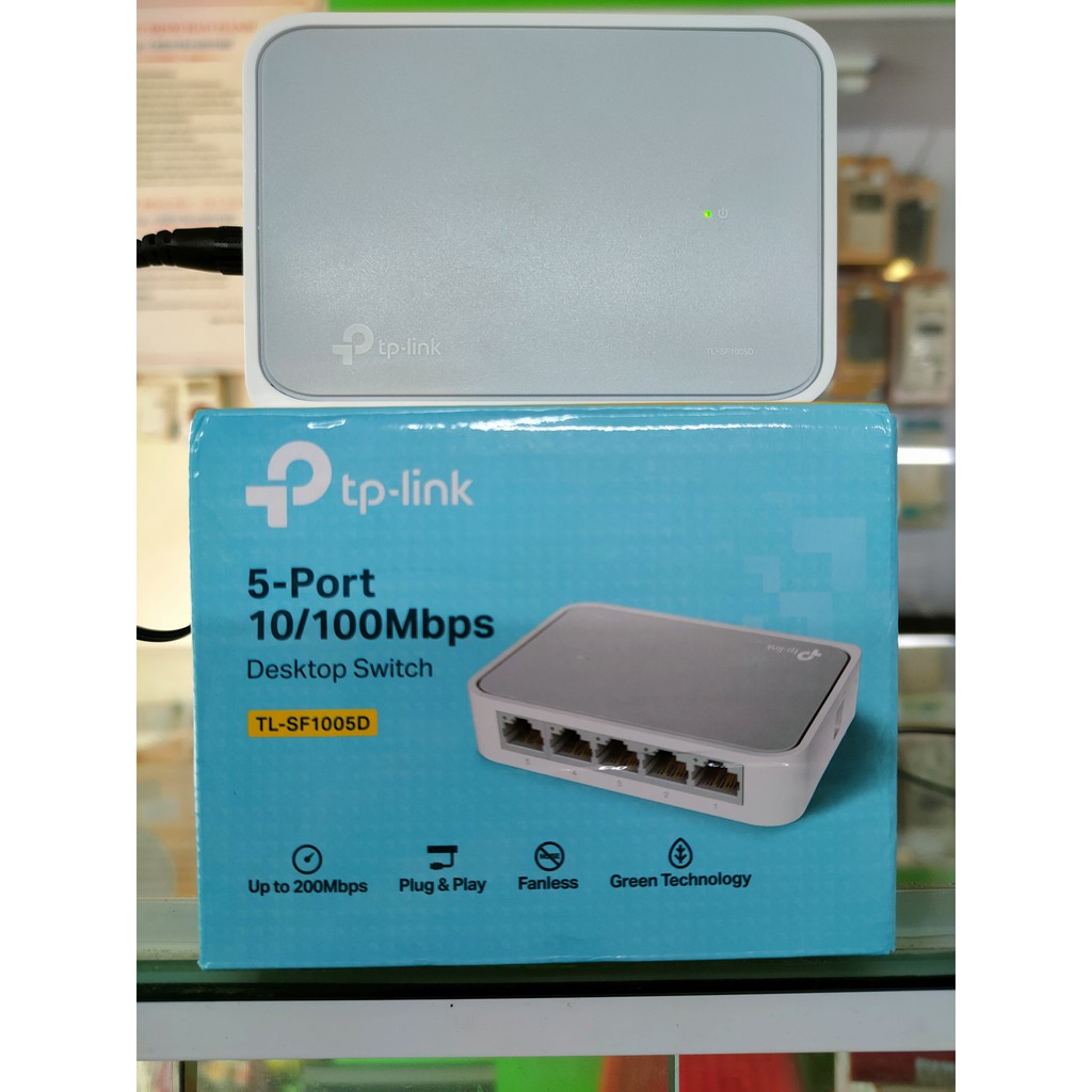 [20x15x10] Bộ Chia Cổng Mạng Switch TP-LINK TL-SF1005D/5 Port/Tiết Kiệm 60% Điện Năng (Hàng Hãng)