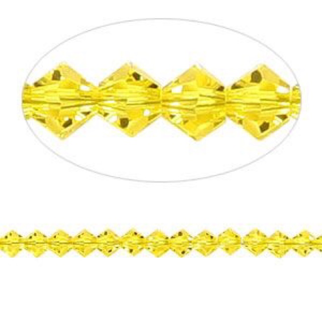 Hạt Pha Lê Swarovski 5328 - Size 4mm - Màu 249 Citrine