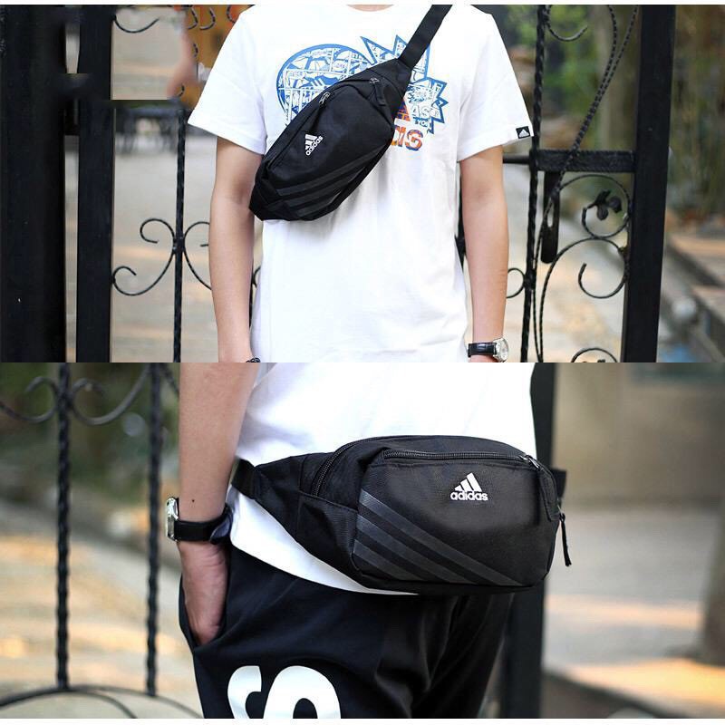 (⚡️ 𝗡𝗘𝗪 𝗔𝗥𝗥𝗜𝗩𝗔𝗟 𝟮𝟬𝟭𝟵 ) Túi Đeo Chéo Adi.das Waist Bag - Nhiều Ngăn, Quai Dù Độ Bền Cao -BH 3 Tháng