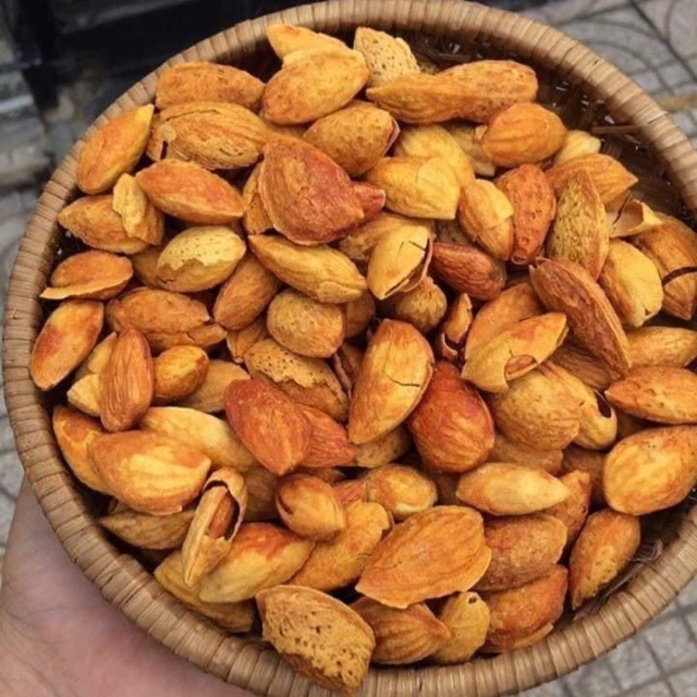 Túi 500gr hạnh nhân Mỹ rang bơ thơm giòn hàng loại 1