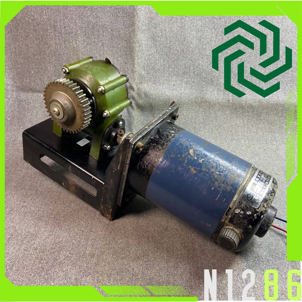 Motor DC - Động cơ chổi than DC 220 V, có hộp số giảm tốc , Công suất 1 HP
