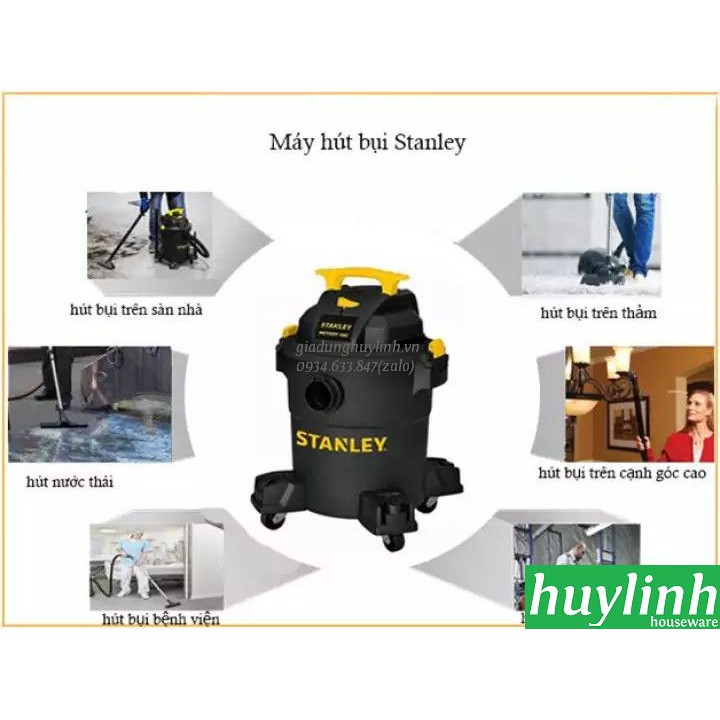 [Mã ELHAMS5 giảm 6% đơn 300K] Máy hút bụi công nghiệp khô và ướt Stanley SL19199P - 45 lít - 5.5HP