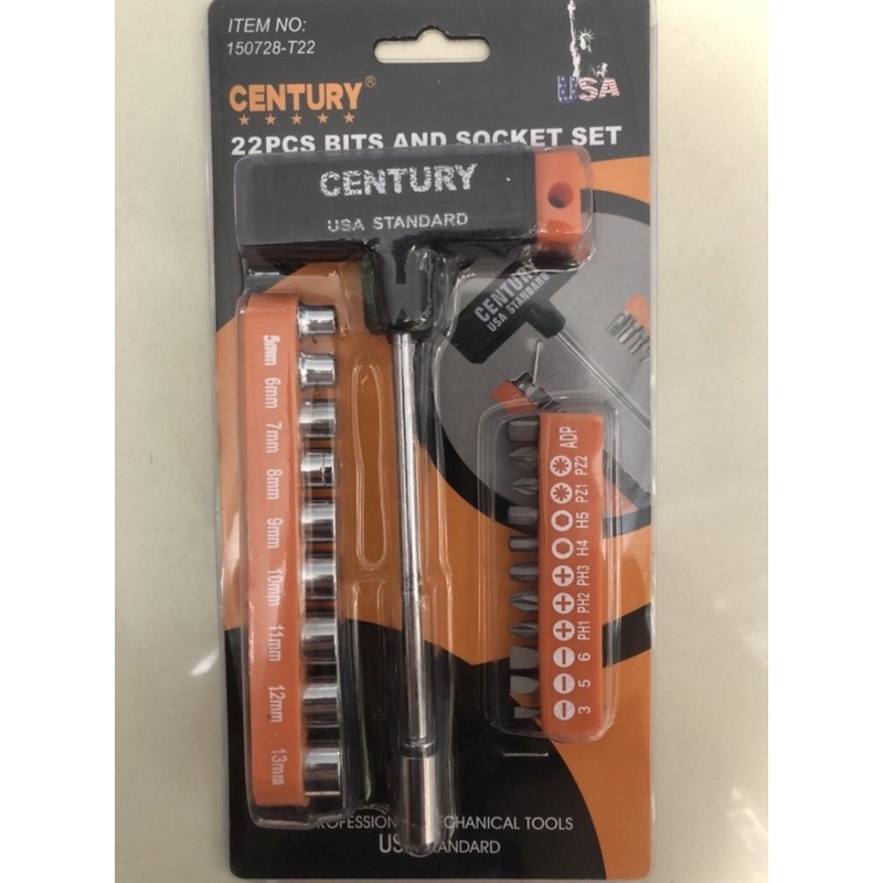 Bộ Típ Chữ T CENTURY 22 MÓN CHÍNH HÃNG