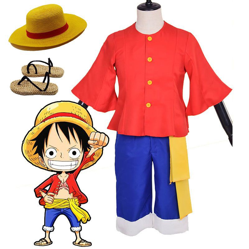 Bộ Đồ Hóa Trang Nhân Vật Luffy Trong Phim Hoạt Hình One Piece