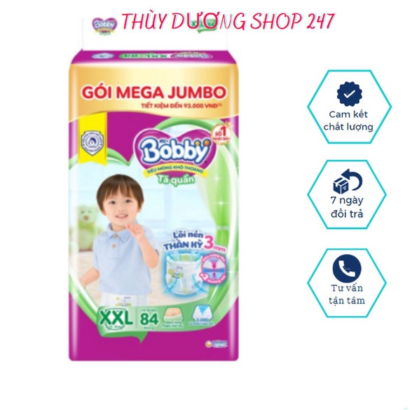 Tã quần Bobby mới Mega Jumbo L104