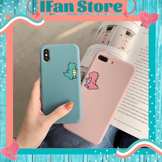 Ốp Lưng iPhone Chất Lì Dẻo Chống Sốc In Hình Khủng Long Đôi Đủ IPhone 6 6s 6Plus 7Plus 7 8 X Xs Max 11 Pro Max 12 promax