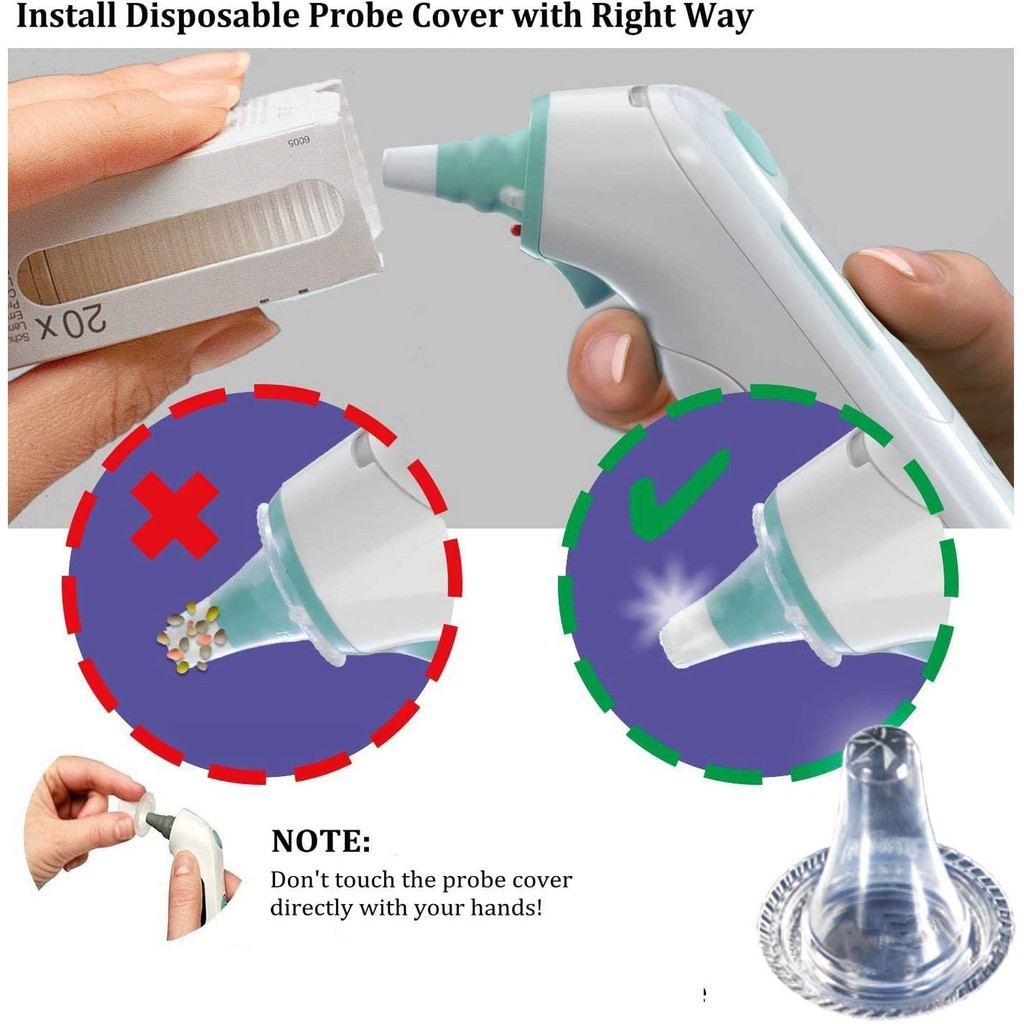 Đầu bọc mũi nhiệt kế Braun 20 đầu - Made in USA