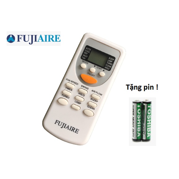 Điều khiển điều hòa Fujaire .Bảo hành 6 tháng .Tặng Kèm pin AA