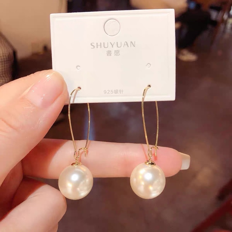 Bông tai móc châu, khuyên tai móc châu [FREESHIP]