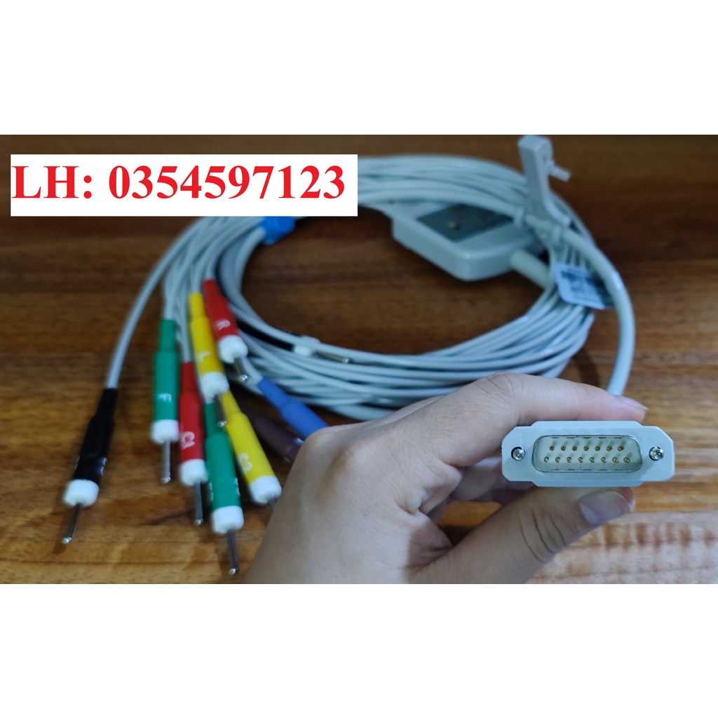 Cáp điện tim NIHON KOHDEN ECG 1150, ECG 1250, ECG 1350, ECG 2350, ECG 1500, ECG 2550, ECG 2150, ECG-