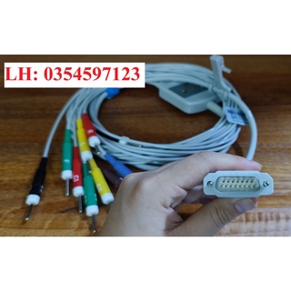 Cáp điện tim nihon kohden ecg 1150, ecg 1250, ecg 1350, ecg 2350, ecg 1500, ecg 2550, ecg 2150, ecg-9101/9130/9132/9620