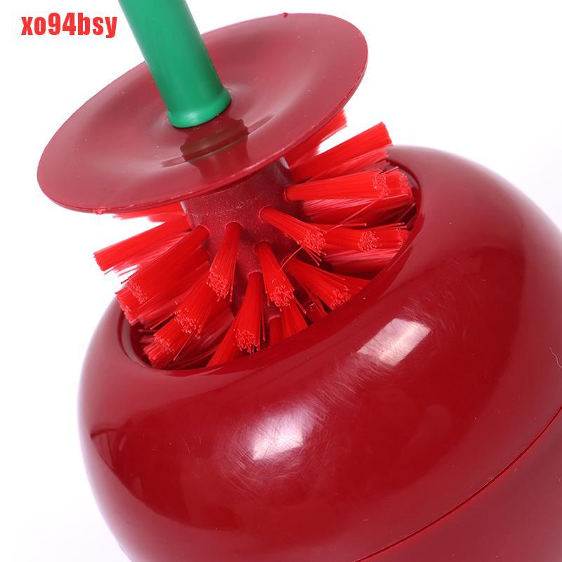 Bộ Cọ Vệ Sinh Bồn Cầu Và Hộp Đựng Hình Quả Cherry Xinh Xắn 94bsy