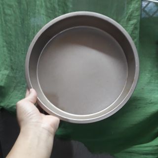 Khuôn bánh pizza chống dính cao cấp màu vàng size 9 inch