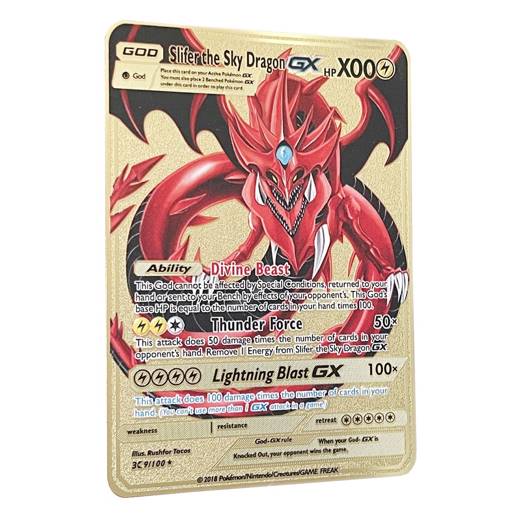 Set thẻ bài YUGIOH DIY Slifer the Sky Dragon GX thích hợp làm quà sưu tập