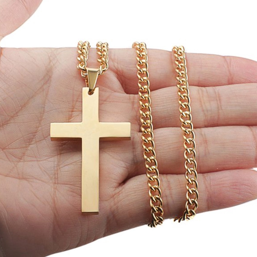 [ 1 Pc Pack ] [ Women Men Cross Pendant Necklaces ] [ Stainless Steel material ]