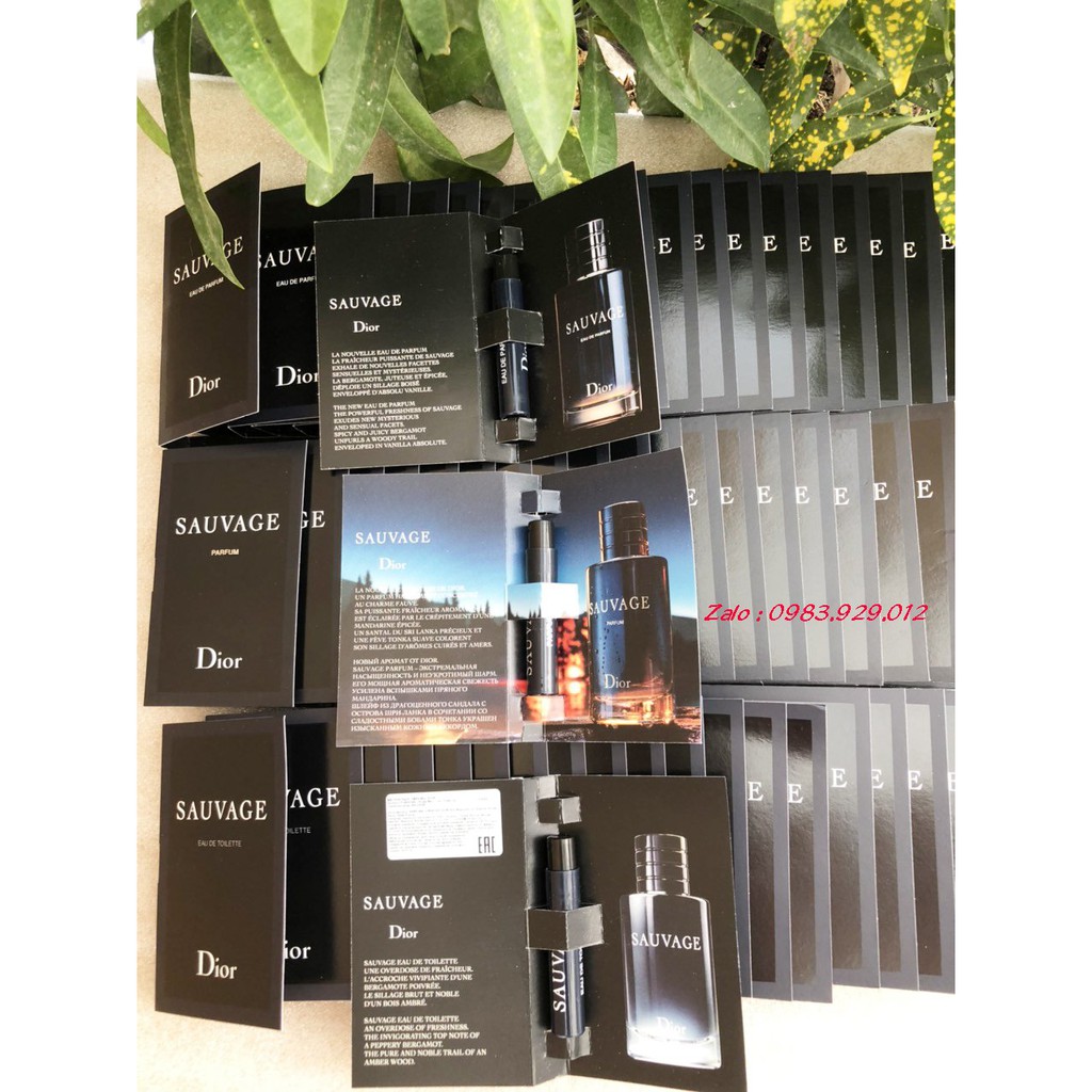 Nước Hoa Vial Nam Dior Sauvage